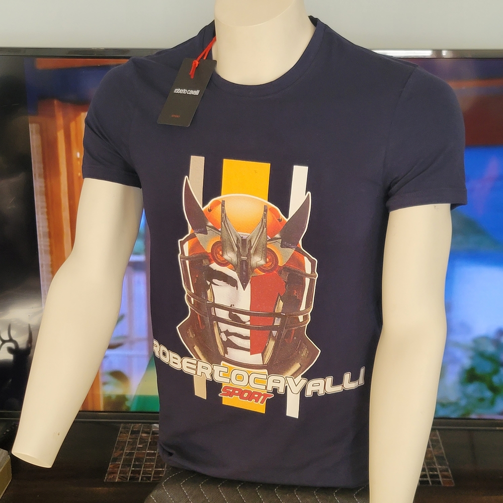 โ๏ธ ROBERTO CAVALLI SPORT MEN GRAPHIC PRINT UNISEX Tee โ๏ธ - Picture 7 of 16
